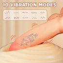 7.2in Silicone Soft Vibrating Inflatable Real Automatic Vivid Balls Dildo