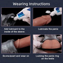 7.32in Horse Cock Sleeve Dildo Thickening Penis Sleeve Soft Armor Style