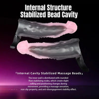 7.32in Horse Cock Sleeve Dildo Thickening Penis Sleeve Soft Armor Style