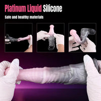 7.32in Horse Cock Sleeve Dildo Thickening Penis Sleeve Soft Armor Style