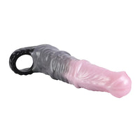 7.32in Horse Cock Sleeve Dildo Thickening Penis Sleeve Soft Armor Style