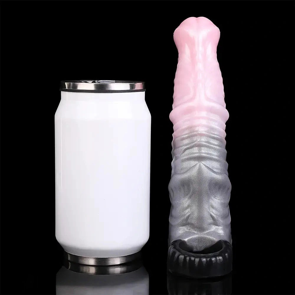 7.32in Horse Cock Sleeve Dildo Thickening Penis Sleeve Soft Armor Style