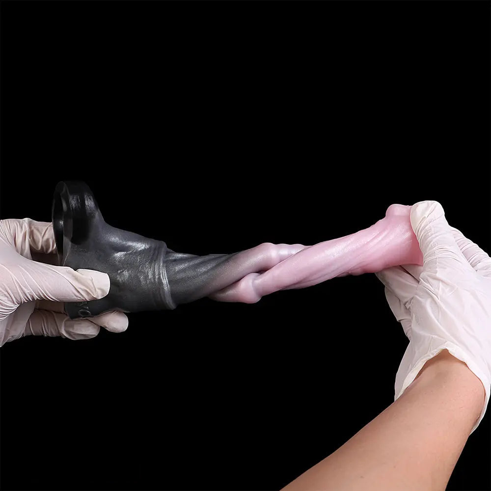 7.32in Horse Cock Sleeve Dildo Thickening Penis Sleeve Soft Armor Style