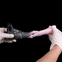 7.32in Horse Cock Sleeve Dildo Thickening Penis Sleeve Soft Armor Style