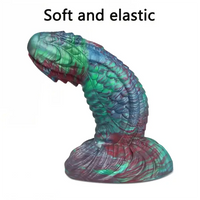 7.32in Monster Liquid Silicone Thick Anal-Expanding Fantasy Dildo