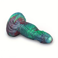 7.32in Monster Liquid Silicone Thick Anal-Expanding Fantasy Dildo