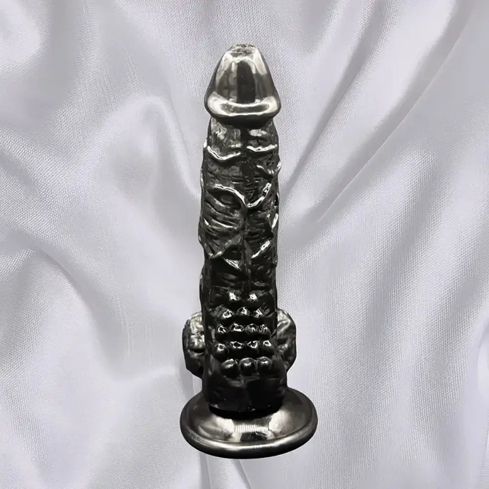 7.32in Realistic Texture PVC Dildo G-Spot Stimulating Handheld Toy