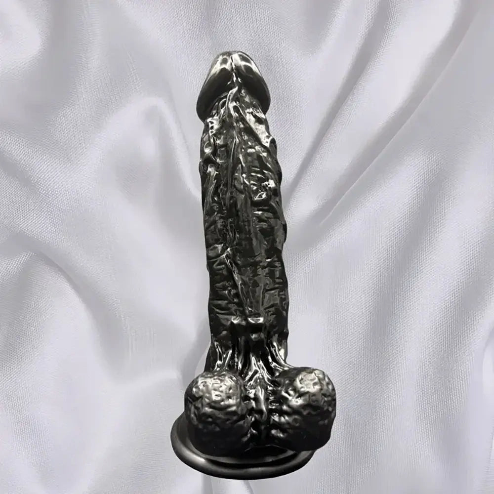 7.32in Realistic Texture PVC Dildo G-Spot Stimulating Handheld Toy