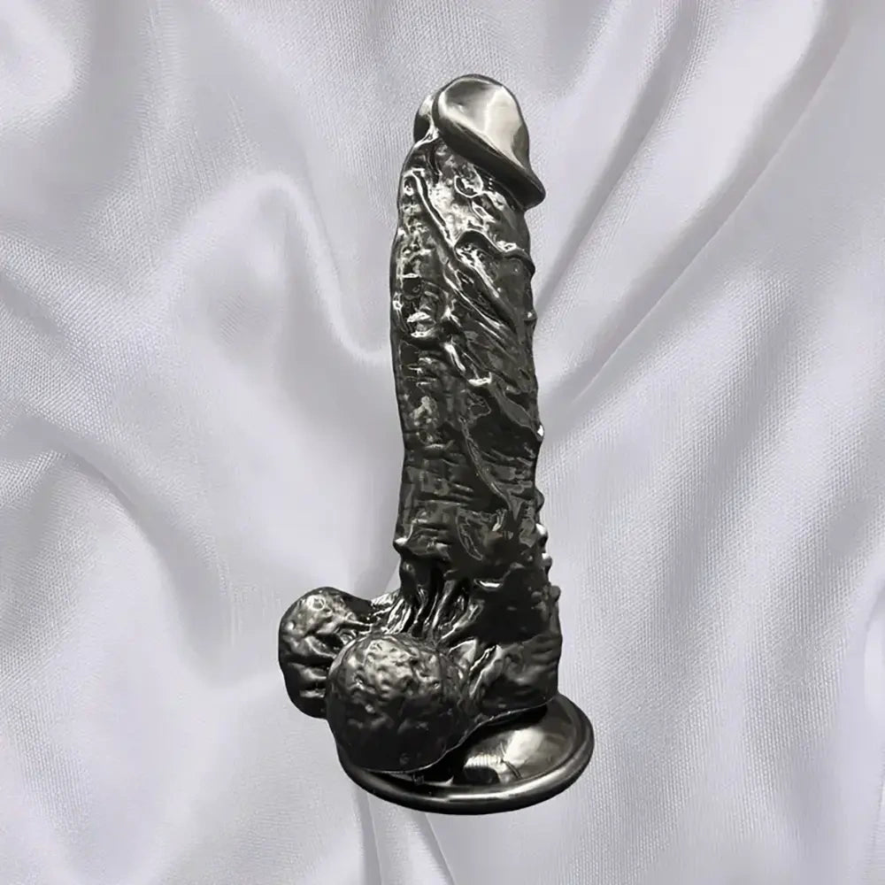 7.32in Realistic Texture PVC Dildo G-Spot Stimulating Handheld Toy