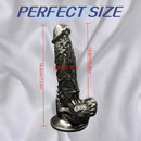 7.32in Realistic Texture PVC Dildo G-Spot Stimulating Handheld Toy