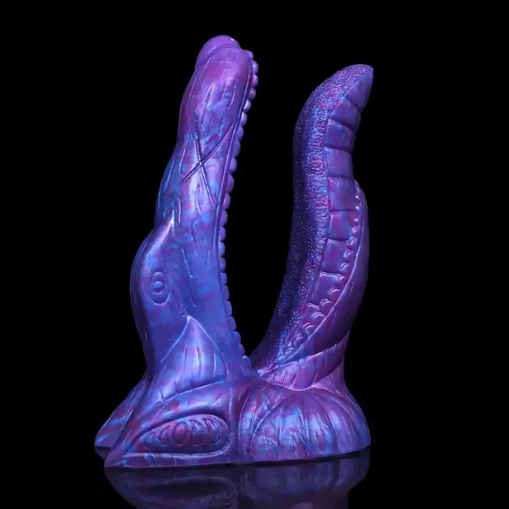 7.36in 7.99in 8.07in U-shaped Double-headed Monster Dildo With Sucker