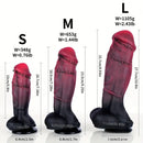 7.36in 9.25in 10.9in Thick Big Fantasy Silicone Dildo For Women Men Sex