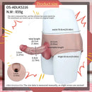 7.36in Hollow Lifelike Strap on Dildo Panty Protruding Veins Realistic Penis