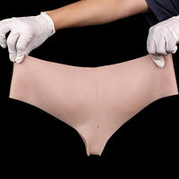 7.36in Hollow Lifelike Strap on Dildo Panty Protruding Veins Realistic Penis