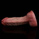 7.36in Realistic Double-Layer Veins Dildo With Soft Exterior & Stiff Interior