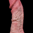7.36in Realistic Vessel Appearance Dual Density Silicone Ejaculating Dildo