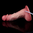 7.36in Realistic Vessel Appearance Dual Density Silicone Ejaculating Dildo