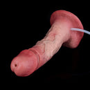 7.36in Realistic Vessel Appearance Dual Density Silicone Ejaculating Dildo