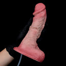 7.36in Realistic Vessel Appearance Dual Density Silicone Ejaculating Dildo