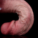 7.36in Realistic Vessel Appearance Dual Density Silicone Ejaculating Dildo