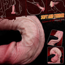 7.36in Realistic Vessel Appearance Dual Density Silicone Ejaculating Dildo