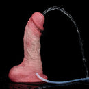 7.36in Realistic Vessel Appearance Dual Density Silicone Ejaculating Dildo
