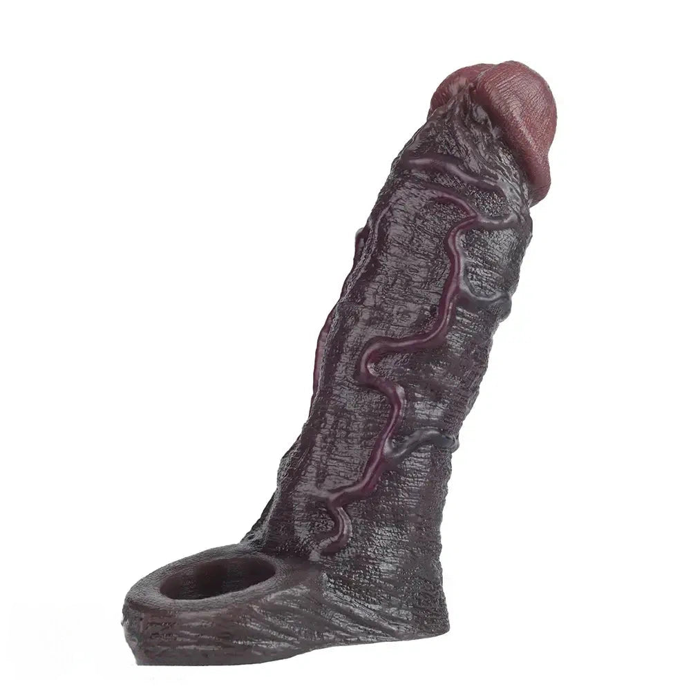 7.36in Soft Dildo Sheath With Ejaculation Ring For Pleasure & Discreet Use