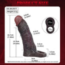 7.36in Soft Dildo Sheath With Ejaculation Ring For Pleasure & Discreet Use