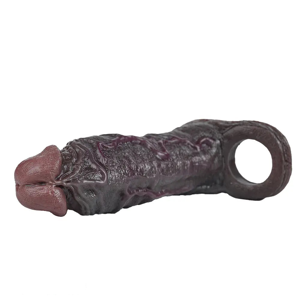7.36in Soft Dildo Sheath With Ejaculation Ring For Pleasure & Discreet Use