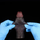 7.36in Soft Dildo Sheath With Ejaculation Ring For Pleasure & Discreet Use