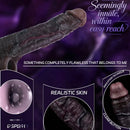 7.36in Vibrating Dildo Sleeve Friendly Flexible Rooster Veins Dildo Sleeve