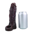 7.36in Vibrating Dildo Sleeve Friendly Flexible Rooster Veins Dildo Sleeve