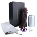 7.36in Vibrating Dildo Sleeve Friendly Flexible Rooster Veins Dildo Sleeve