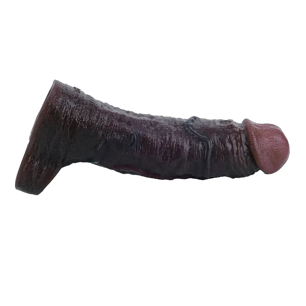 7.36in Vibrating Dildo Sleeve Friendly Flexible Rooster Veins Dildo Sleeve