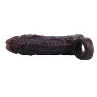 7.36in Vibrating Dildo Sleeve Friendly Flexible Rooster Veins Dildo Sleeve