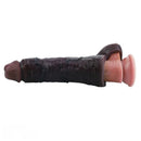 7.36in Vibrating Dildo Sleeve Friendly Flexible Rooster Veins Dildo Sleeve