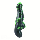 7.38in Alien-Like Colorful Bumps Liquid Silicone Dual-Use Dildo For Men