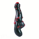 7.38in Alien-Like Colorful Bumps Liquid Silicone Dual-Use Dildo For Men