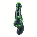 7.38in Alien-Like Colorful Bumps Liquid Silicone Dual-Use Dildo For Men