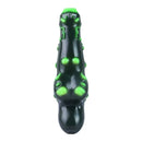 7.38in Alien-Like Colorful Bumps Liquid Silicone Dual-Use Dildo For Men