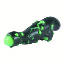7.38in Alien-Like Colorful Bumps Liquid Silicone Dual-Use Dildo For Men