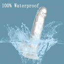 7.3in Clear Real Skin Like Dildo For Female Male Love Pleasure Sex