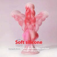 7.3in Fantasy Silicone Soft Cock Dildo For Hands-Free Sex Love Play