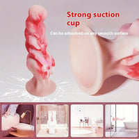 7.3in Fantasy Silicone Soft Cock Dildo For Hands-Free Sex Love Play