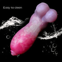 7.3in Real Dog Penis Animal Dildo For Vagina Anal Massager Flirting Toy