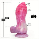 7.3in Real Dog Penis Animal Dildo For Vagina Anal Massager Flirting Toy