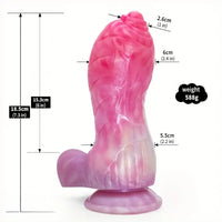 7.3in Real Dog Penis Animal Dildo For Vagina Anal Massager Flirting Toy