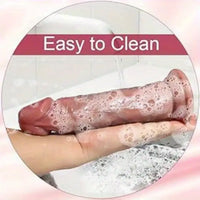 7.3in Realistic Dual Layer Massage Silicone Soft G Spot Vaginal Dildo