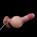 7.3in Realistic Inflatable Squirting Soft Silicone Flexible Dildo Vagina Anal Toy