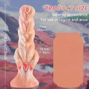 7.3in Soft Silicone Fantasy Fire Feeling Monster Dildo For Female Pleasure